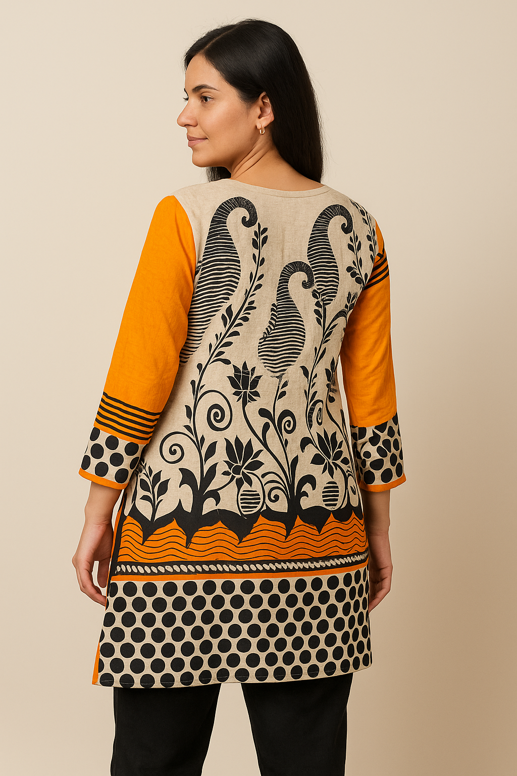 GeoFlare Sunset Kurti