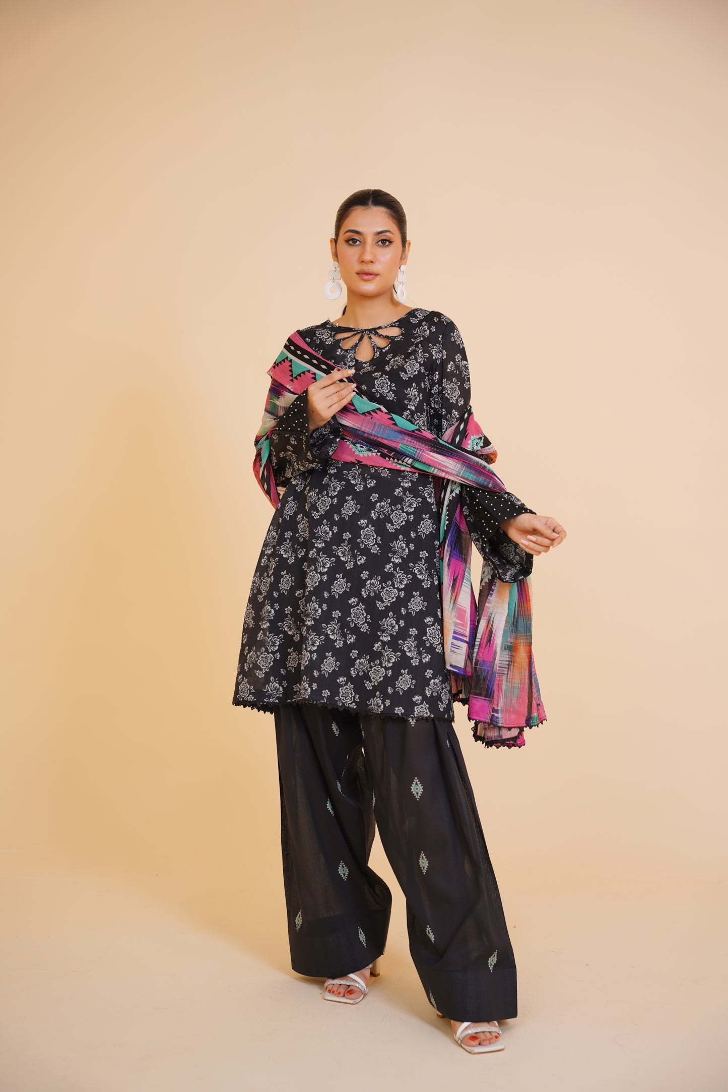 Midnight Muse – 3-Piece Printed Lawn Suit