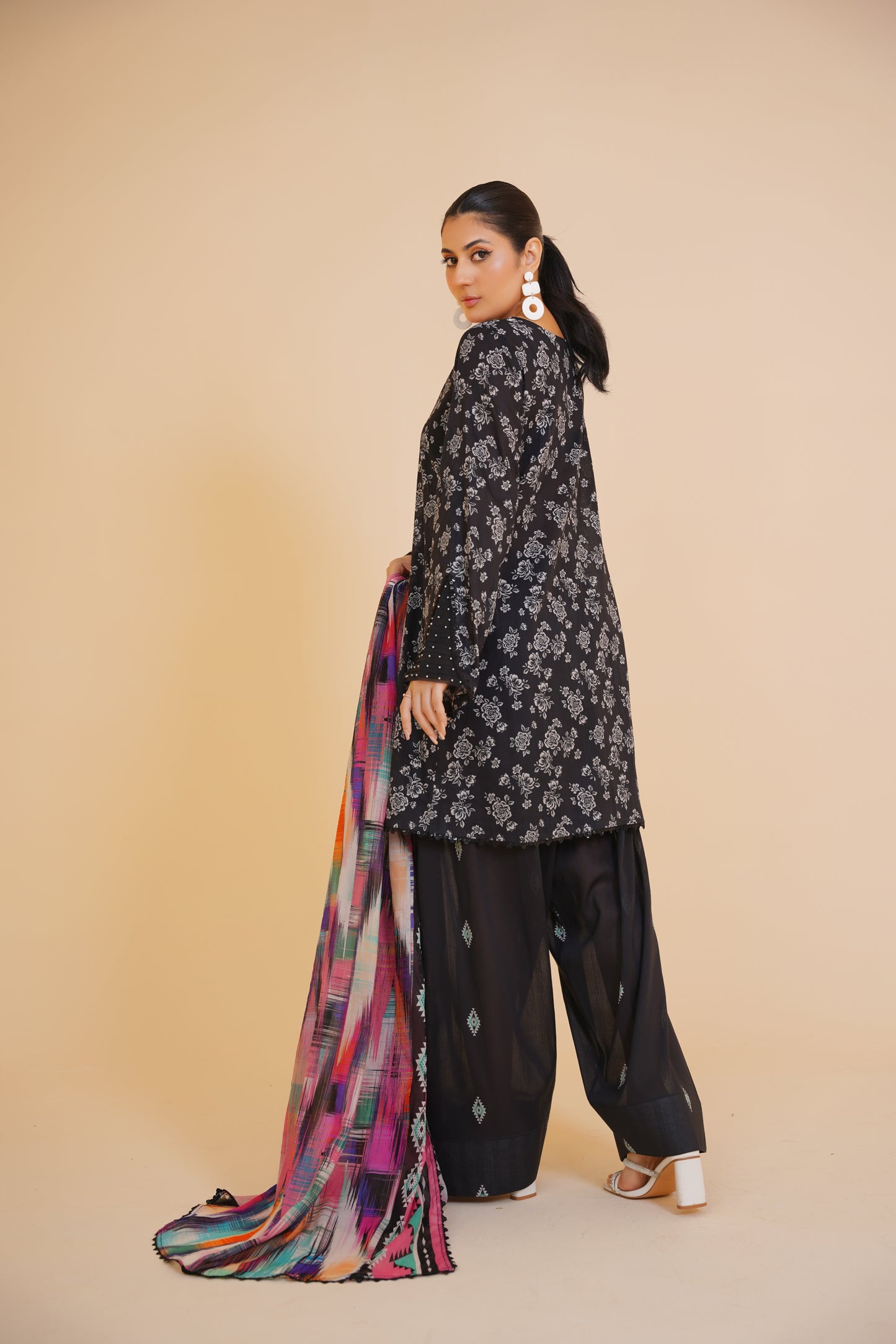 Midnight Muse – 3-Piece Printed Lawn Suit