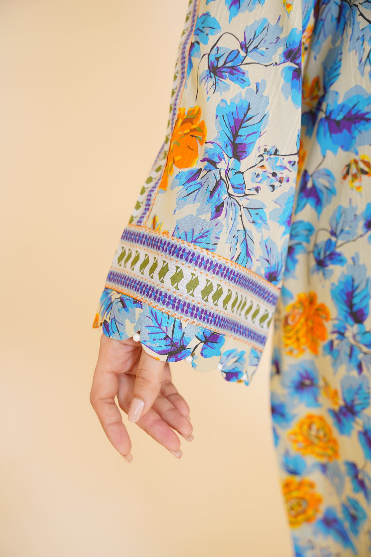 Summer Sky – Blue & Yellow 3 Piece Printed Lawn Suit