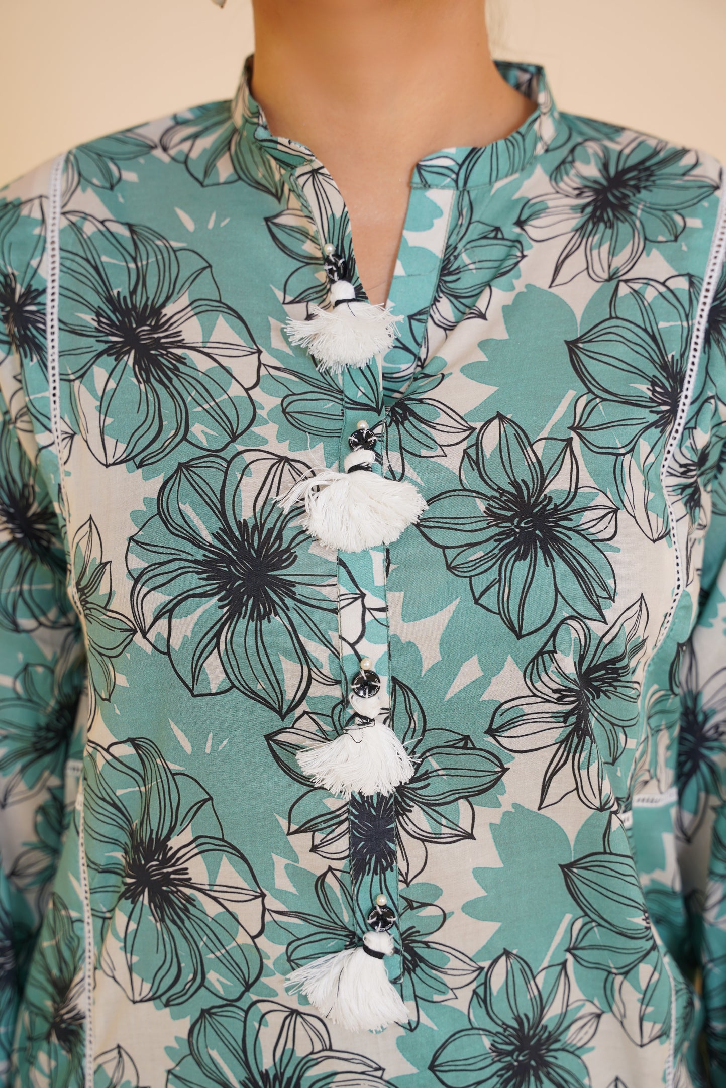 Aqua Bloom – Breezy 2 Piece Printed Lawn Suit